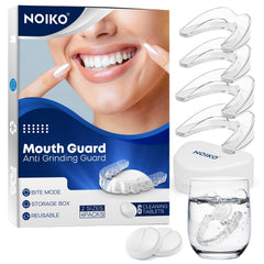 Mouth guard kit includes 4 guards in two sizes for a customizable fit