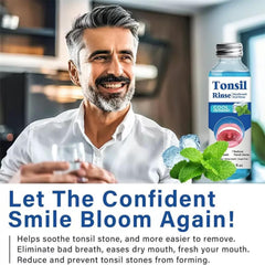 Herbal mouthwash bottle designed for oral care