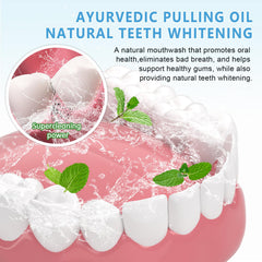 Oil pulling setup for teeth whitening