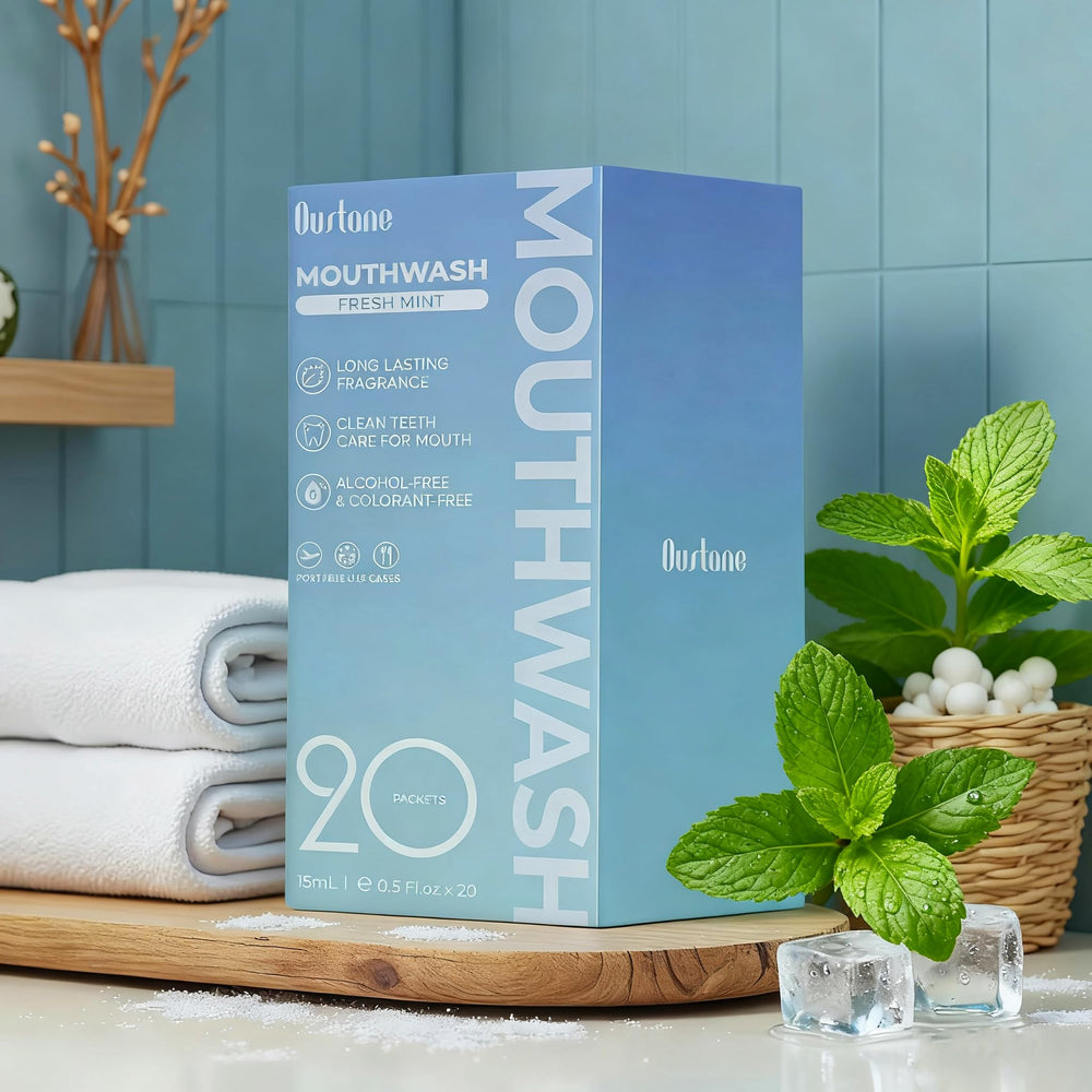Pocket-sized, travel-friendly mouthwash packets