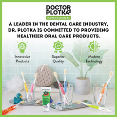 Toothbrush handle designed for sensitive teeth and gums