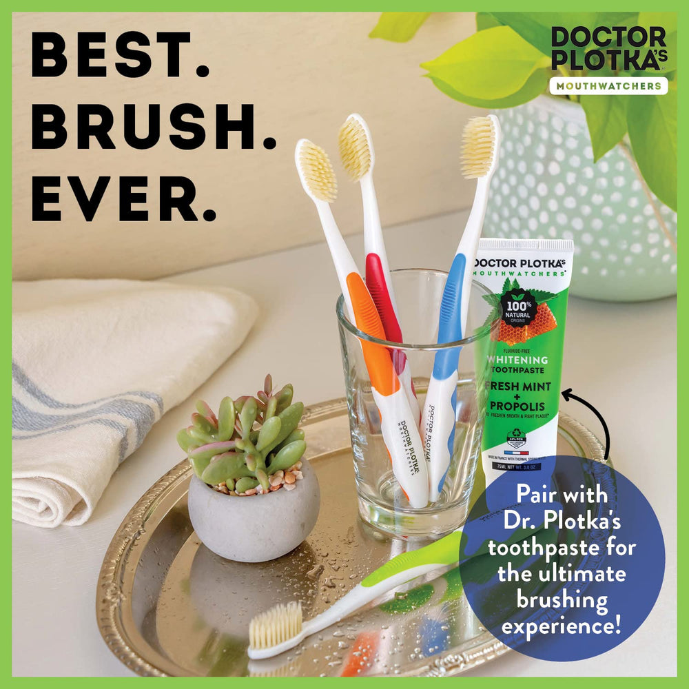 Gentle soft bristles suitable for sensitive teeth and gums