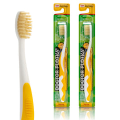 MOUTHWATCHERS Soft Children's Flossing Manual Toothbrush Set of 2 in yellow - hero image