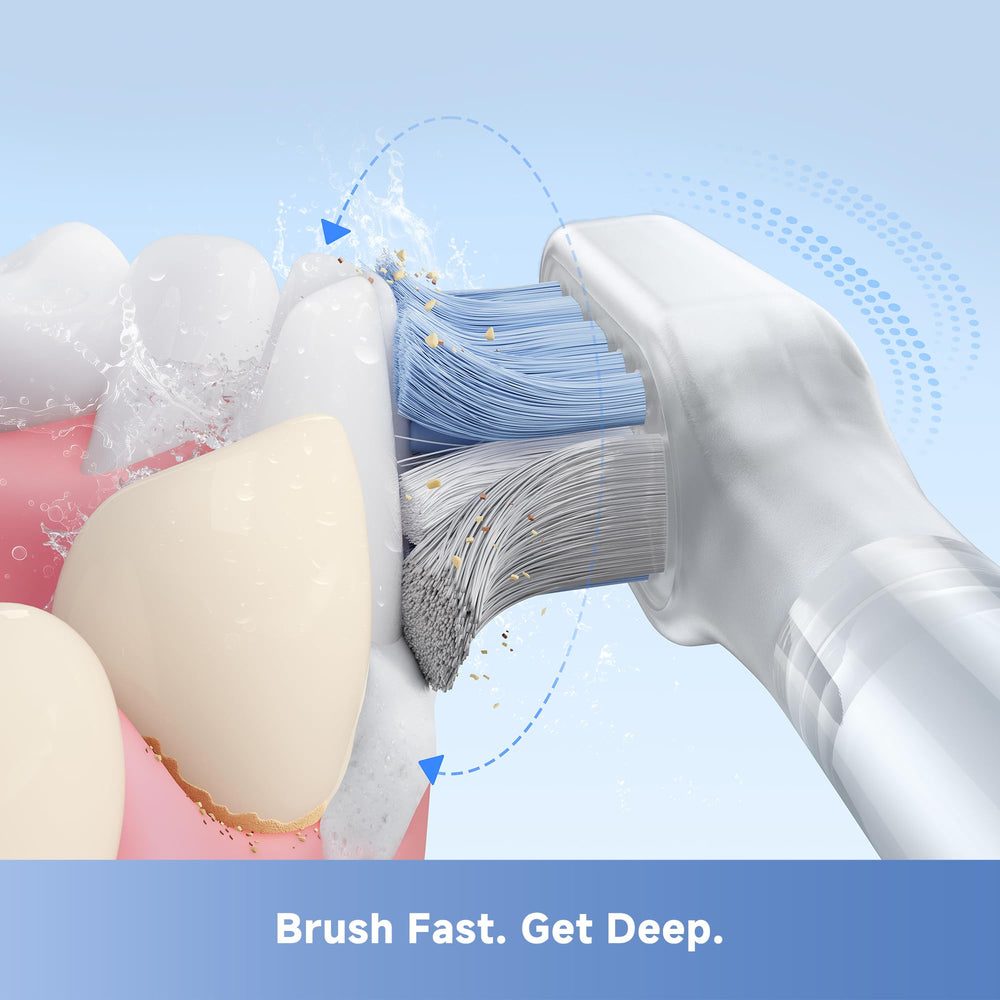 Close-up of diamond-shaped bristles for stain removal