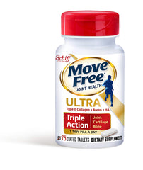 Close-up of Move Free bottle and label