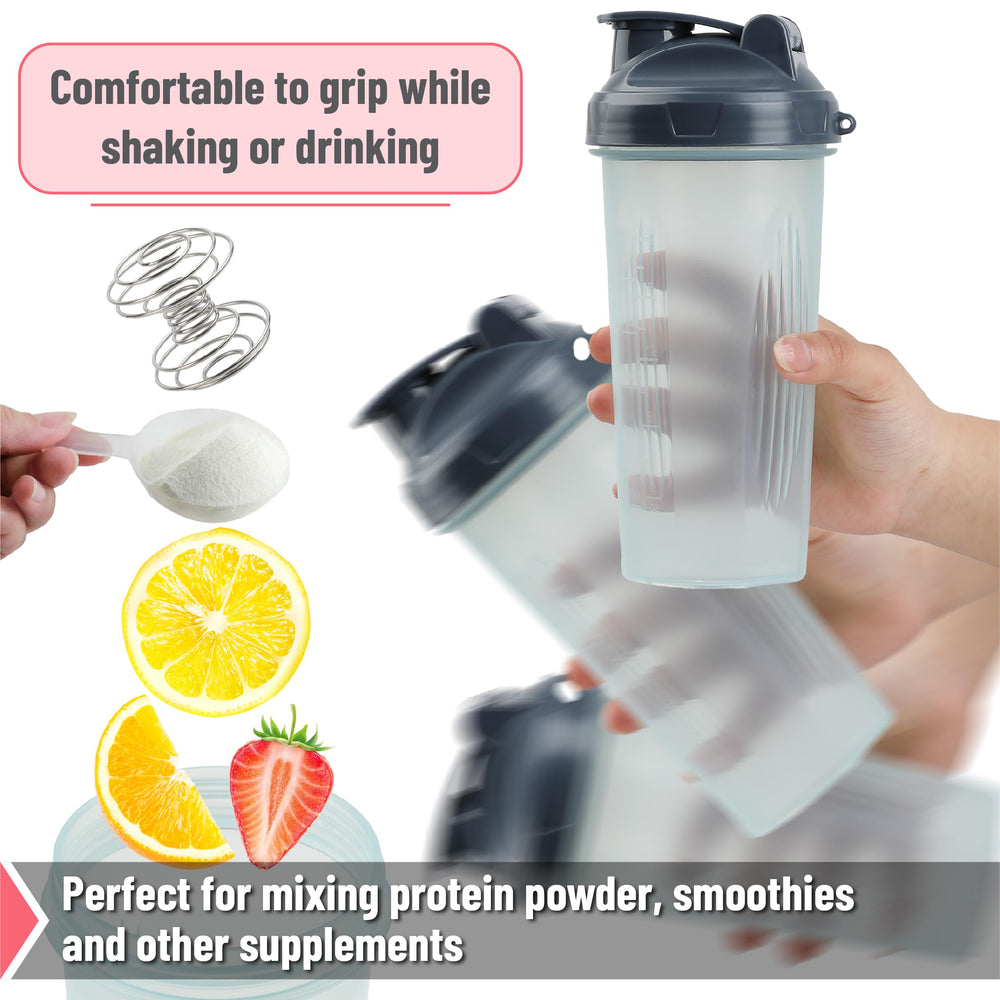 Stainless steel wire whisk ball inside Mr. Pen Shaker Bottle