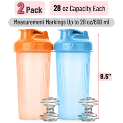 Close-up of screw-on lid and flip cap on Mr. Pen shaker bottles