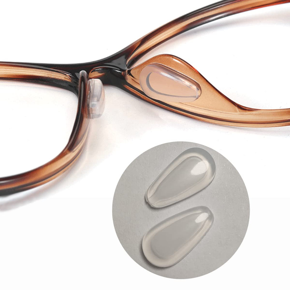 Soft silicone nose pad close-up for glasses (clear)