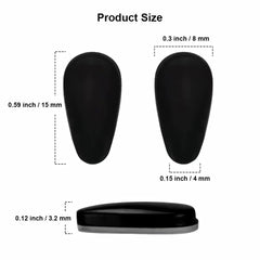 Pack of 12 pairs of clear nose pads