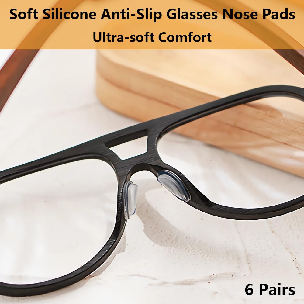 Non-slip silicone nose pads for glasses