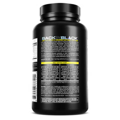 MRI Performance NO2 Original bottle back with nutrition information and function notes