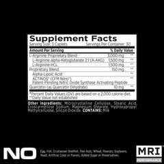 MRI Performance NO2 serving scoop illustrating convenient dose for endurance during training.