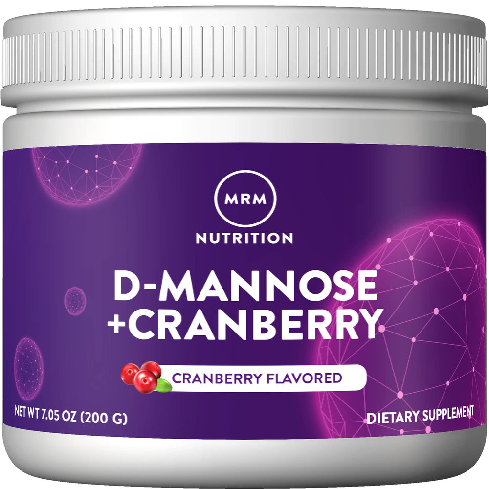 MRM Nutrition D-Mannose + Cranberry drink mix canister label