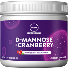 MRM Nutrition D-Mannose + Cranberry drink mix canister label