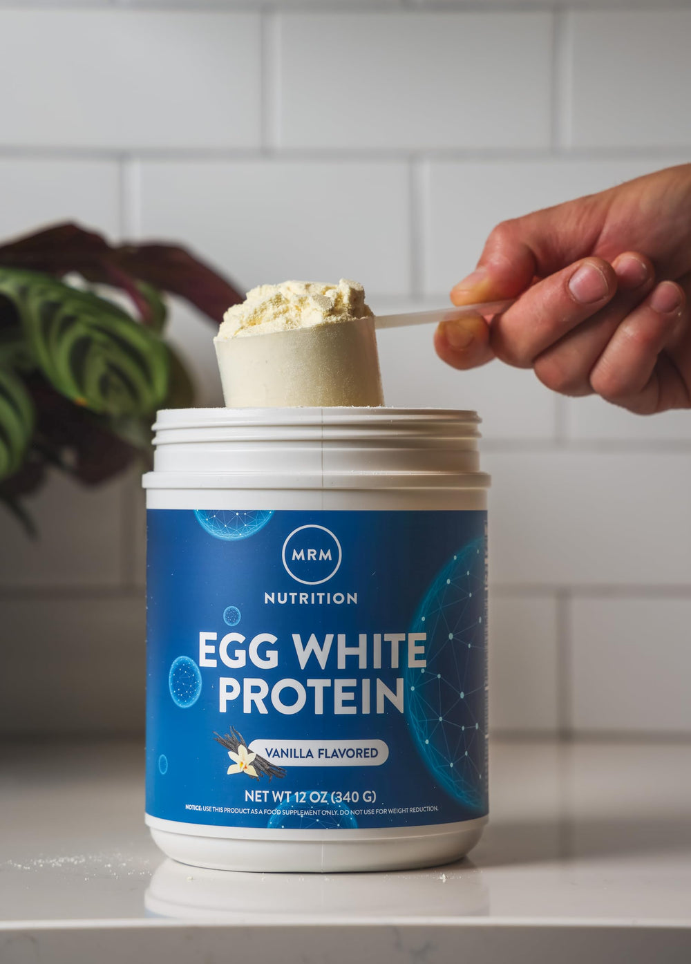 Ingredients and allergen information for MRM Vanilla Egg White Protein