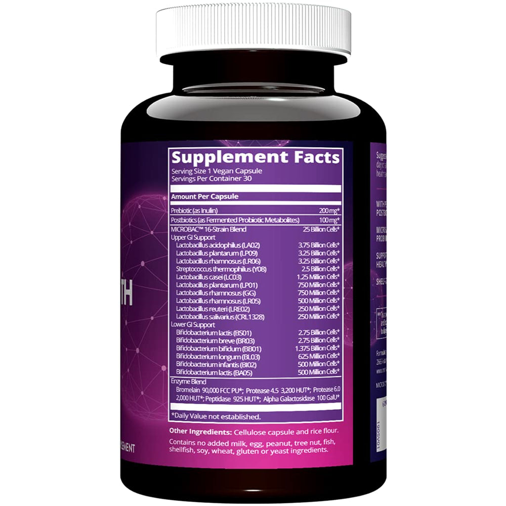 Close-up of probiotic capsules