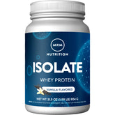 MRM Isolate Whey Protein Vanilla bottle promises fast-digesting protein for post-workout recovery.