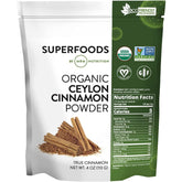 MRM Nutrition Organic Ceylon Cinnamon Powder in a jar with label