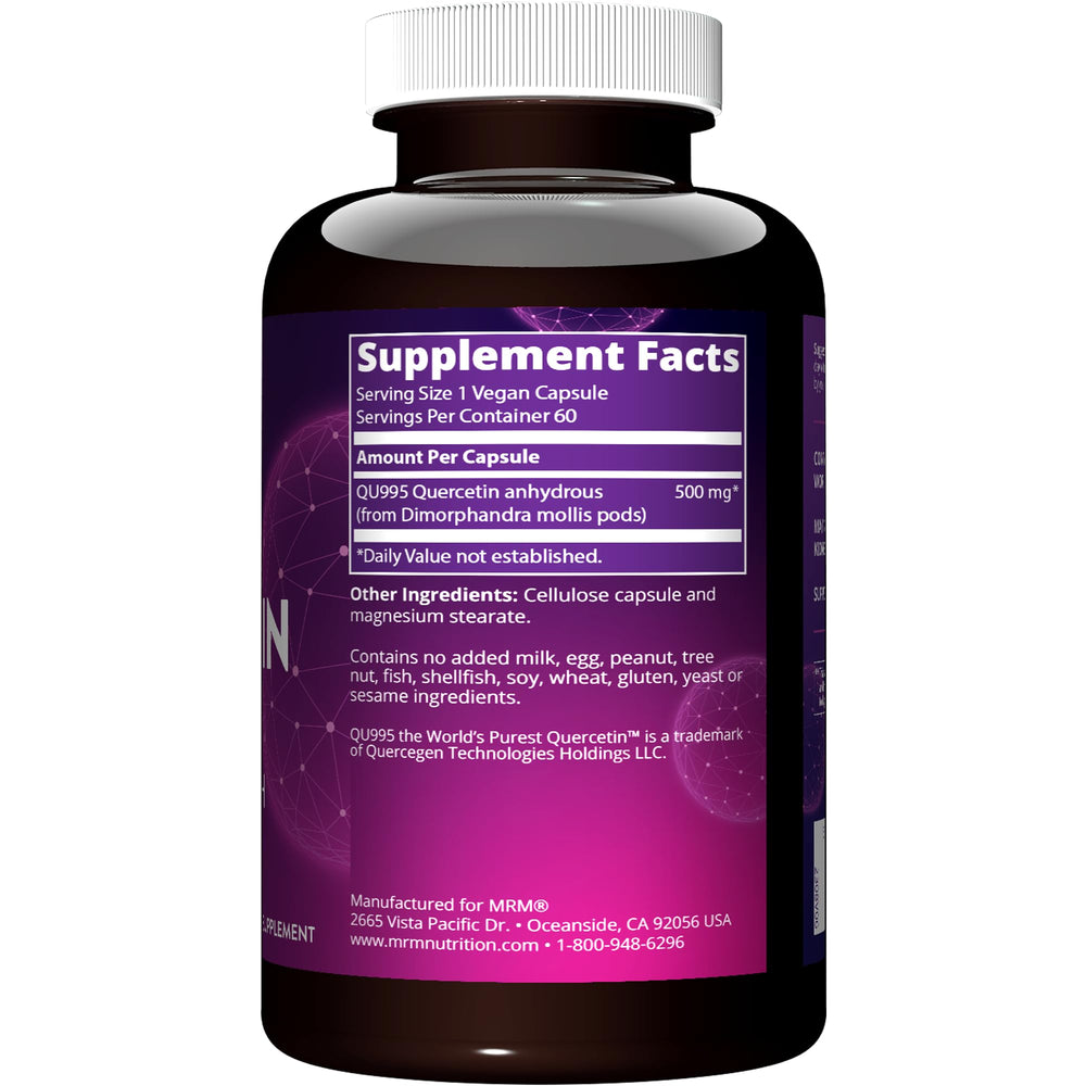 Close-up of Quercetin capsules