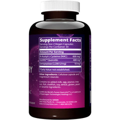 Close-up of NAC and Quercetin ingredients