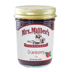 Mrs. Miller's Cranberry Jelly 9 oz jar — front view