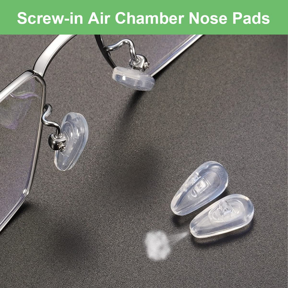 Soft silicone nose pad with air chamber detail