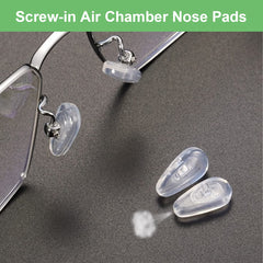 Soft silicone nose pad with air chamber detail