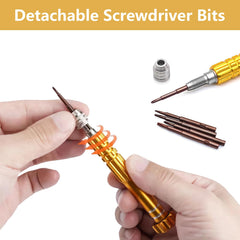 4-in-1 micro screwdriver on keychain for eyeglasses