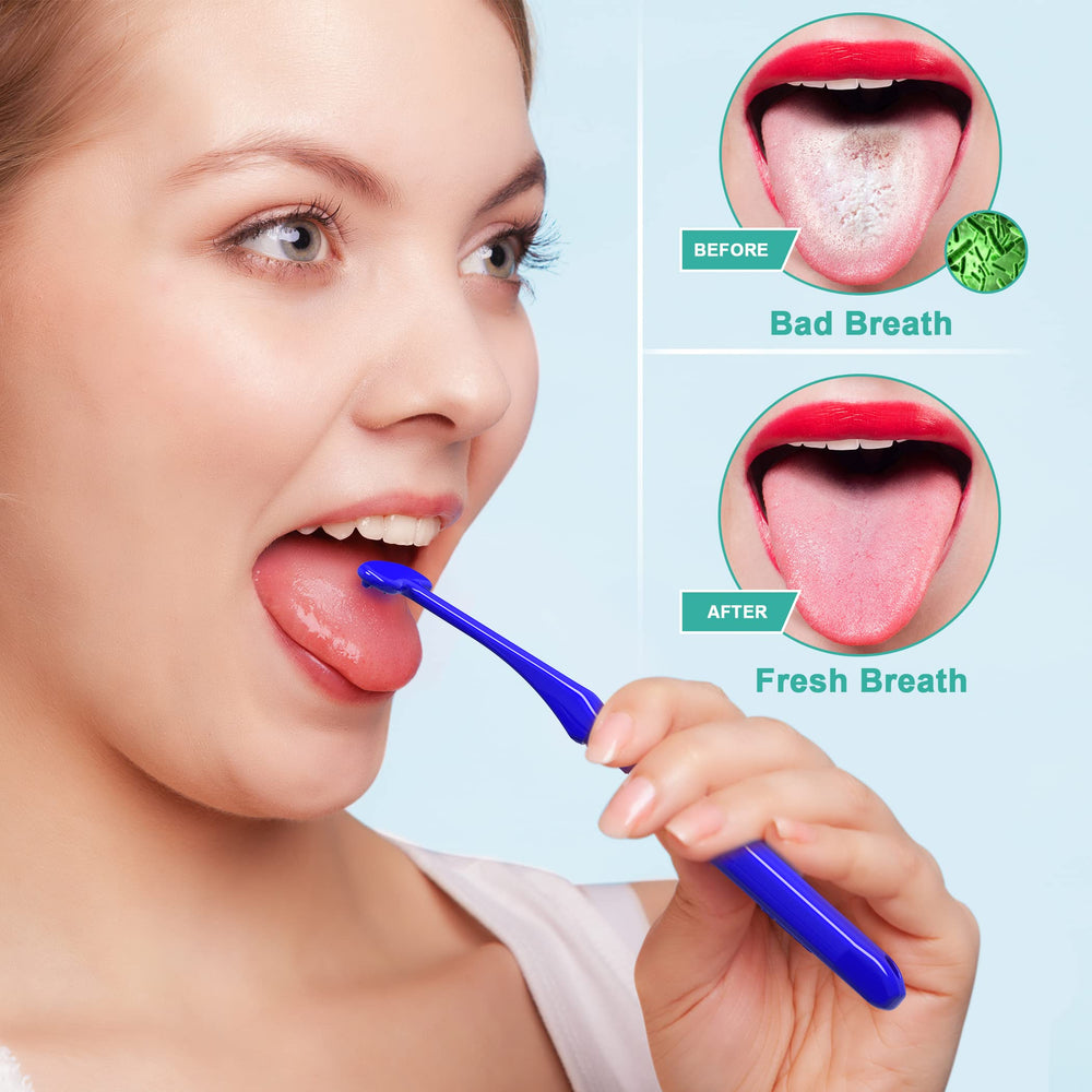 Mspan Tongue Scraper Cleaner Brush - close-up edge detail