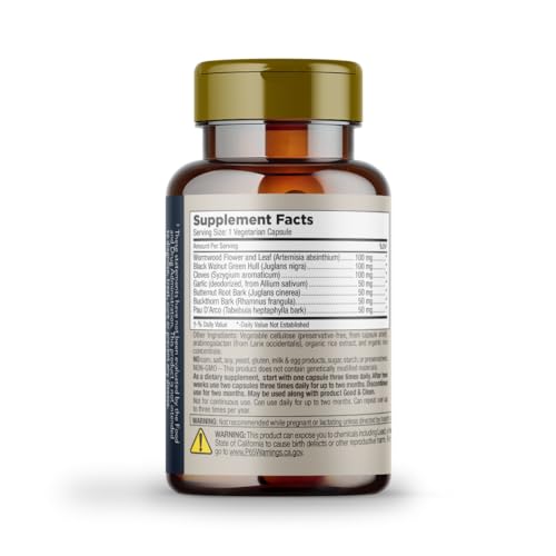 Black walnut herb for intestinal balance in Para Response