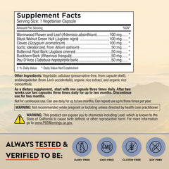 Cloves included in Para Response formula