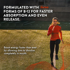 Orange-Cinnamon flavored B-12 Dots close-up