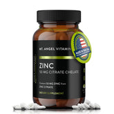 Mt. Angel Vitamins Zinc Citrate 50mg bottle front label