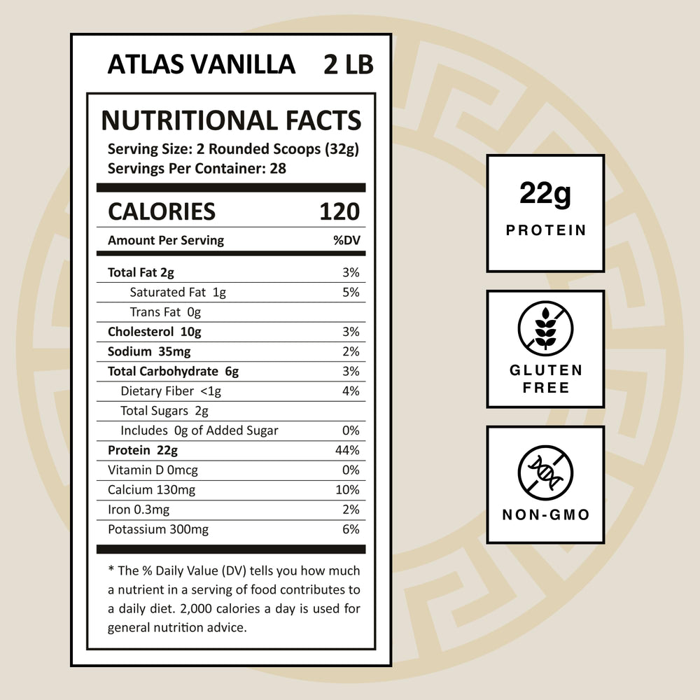 Mt Athos Performance Atlas vanilla scoop dissolving for quick protein intake
