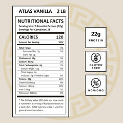 Mt Athos Performance Atlas vanilla scoop dissolving for quick protein intake