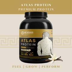 Mt Athos Performance Atlas vanilla shake close-up with creamy texture