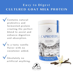 Fermentation process illustration highlighting cultured nutrition in Caprotein