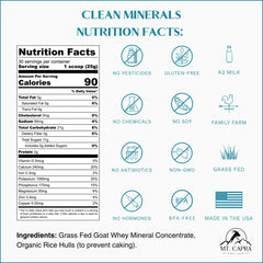Close-up of Mt. Capra Clean Minerals powder being measured