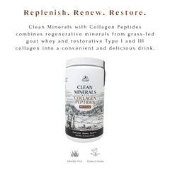 Close-up of grass-fed collagen type I and III