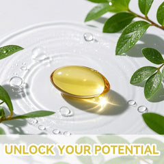 Oregano oil capsules in packaging