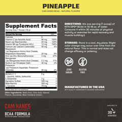MTN OPS BCAA Powder mixed with water in pineapple flavor during workout