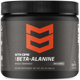 MTN OPS Beta Alanine powder tub highlighting endurance support for workouts
