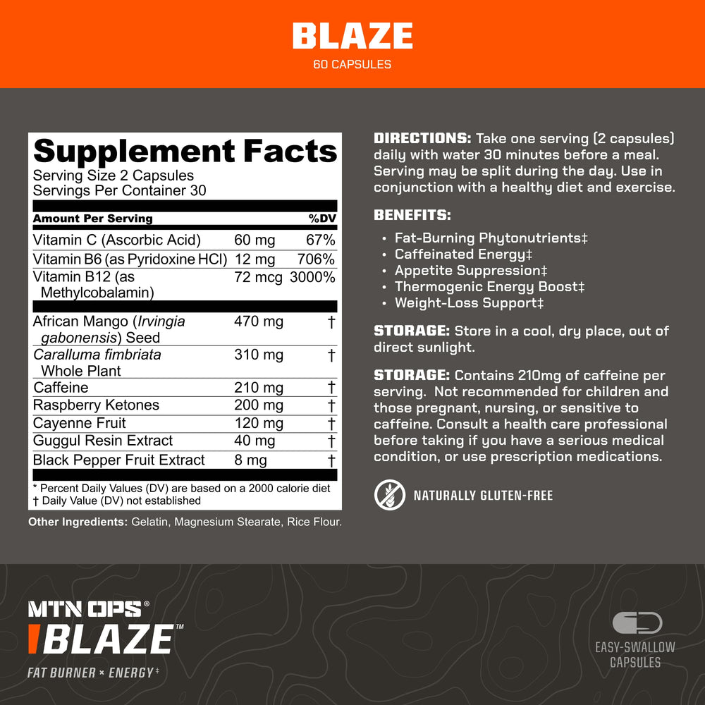 MTN OPS Blaze packaging and label
