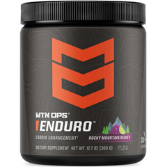 MTN OPS Enduro bottle front for a caffeine-free pre-workout option.