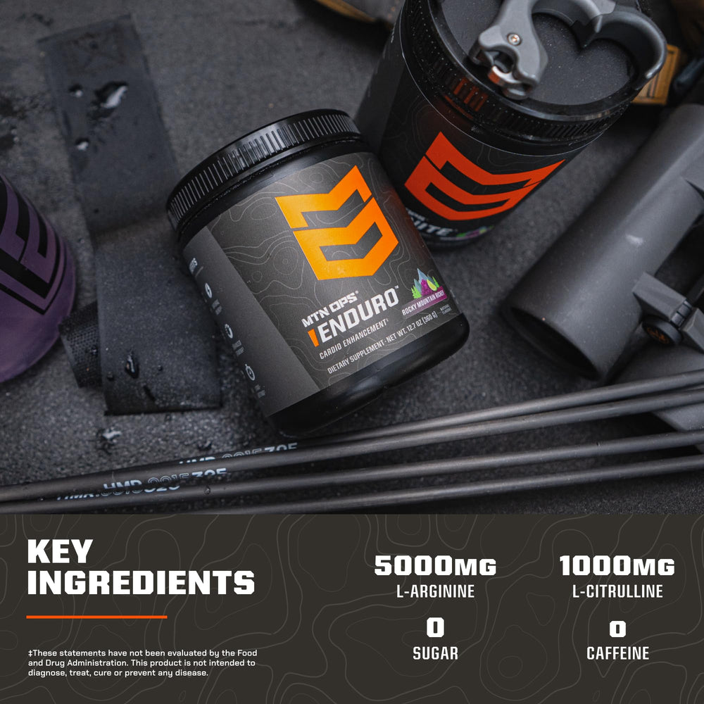 MTN OPS Enduro L-arginine L-citrulline visual emphasizes amino acid blend for blood flow