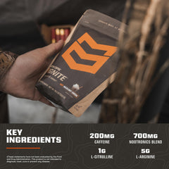 MTN OPS Hot Ignite arginine-citrulline visual signals nitric-oxide boost during workouts.