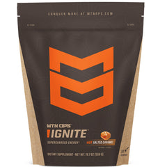 MTN OPS Hot Ignite Salted Caramel canister ready-to-use energy for sustained focus.