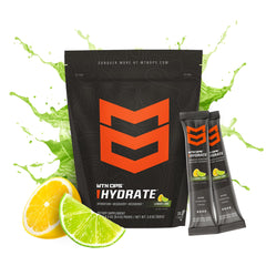 MTN OPS Hydrate lemon-lime glass refreshing flavor during workouts or outdoor activities
