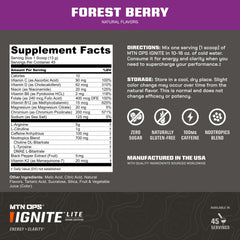 MTN OPS Ignite Lite 45 servings packaging front label