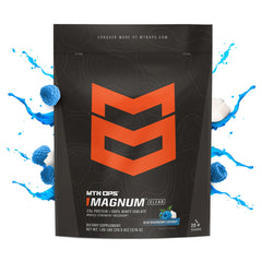 MTN OPS Magnum Clear Whey with ice in a glass after training